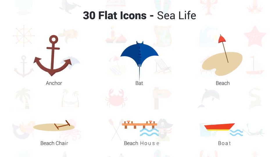 Sea Life Icons Videohive 36225565 After Effects Image 6