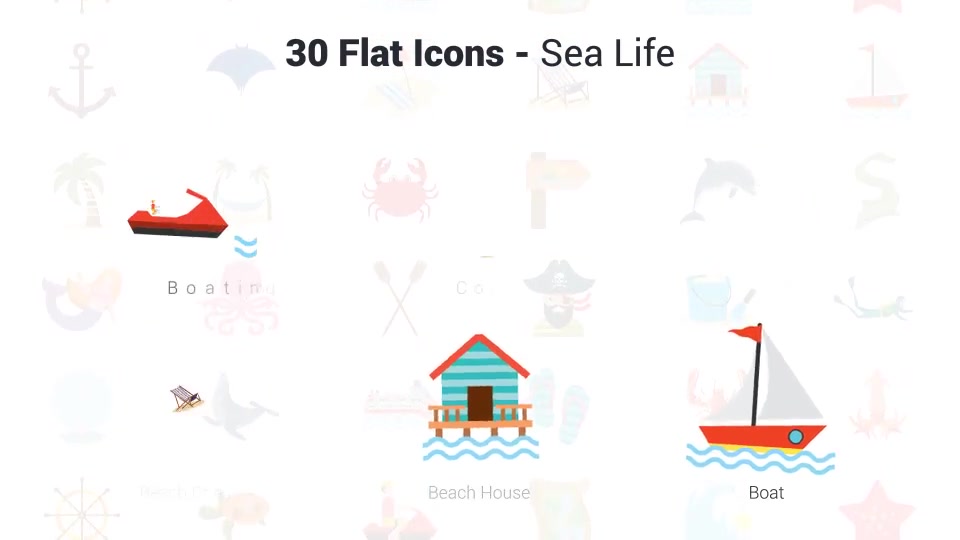 Sea Life Icons Videohive 36225565 After Effects Image 7
