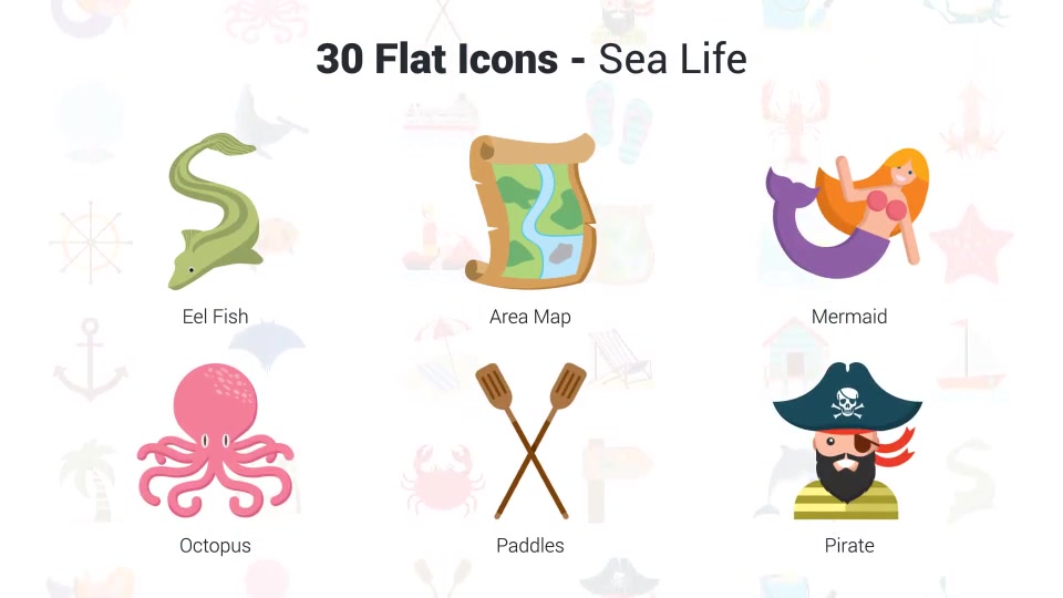Sea Life Icons Videohive 36225565 After Effects Image 9