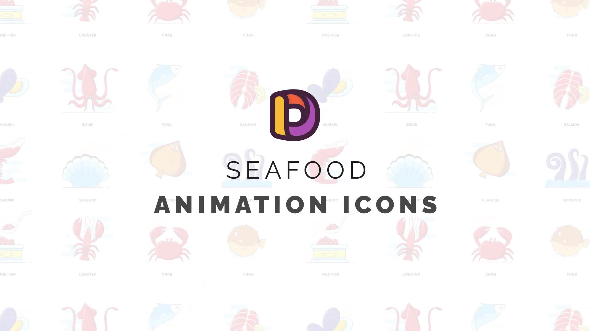 Seafood Animation Icons Videohive 35658346 After Effects Image 2