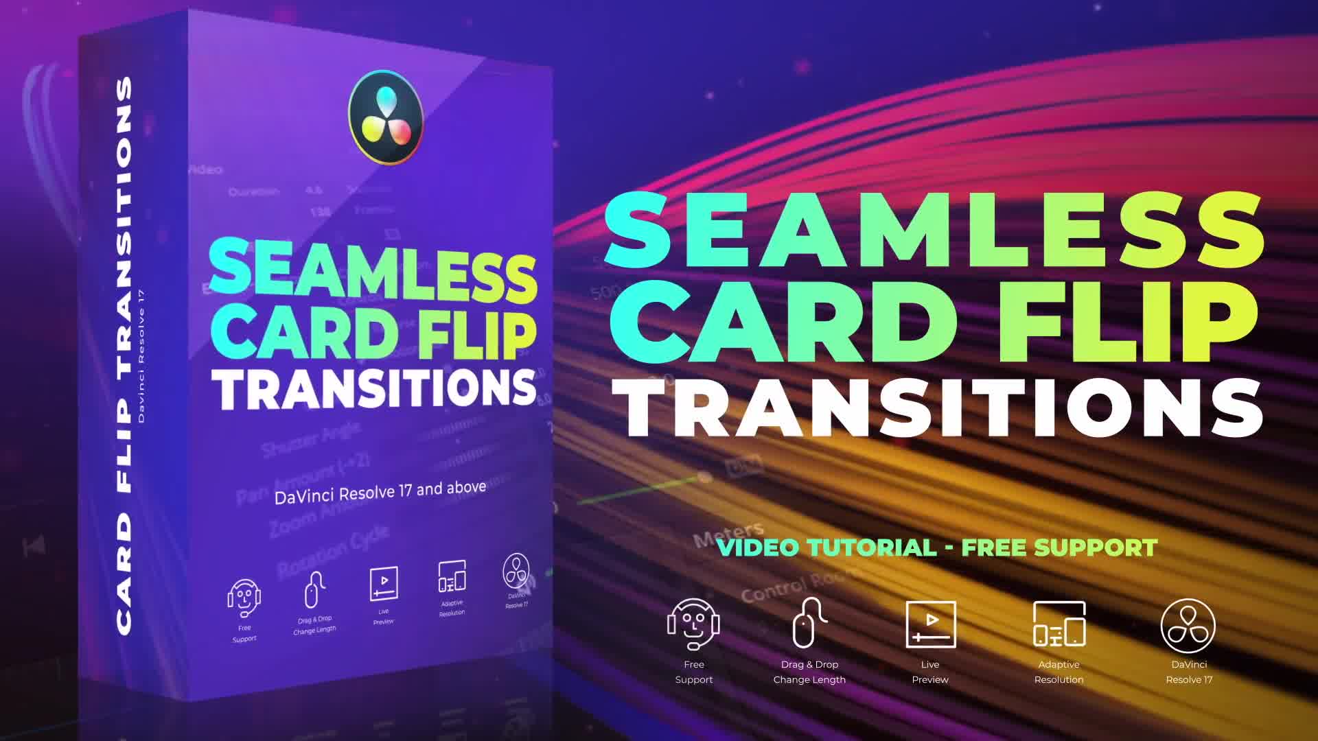 Seamless Card Flip Transitions for DaVinci Resolve Videohive 35999820 DaVinci Resolve Image 12