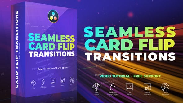 Seamless Card Flip Transitions for DaVinci Resolve - Download Videohive 35999820