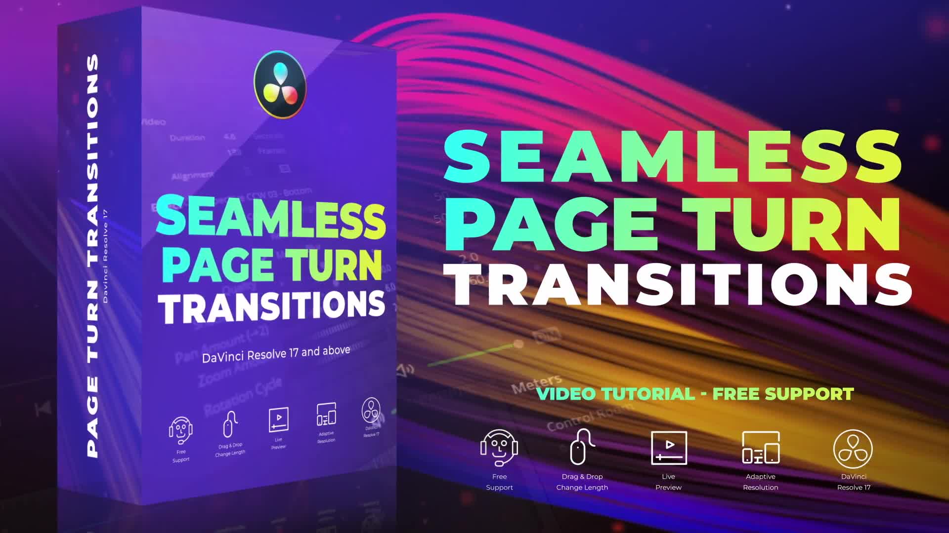 Seamless Page Turn Transitions for Davinci Resolve Videohive 35852987 DaVinci Resolve Image 1