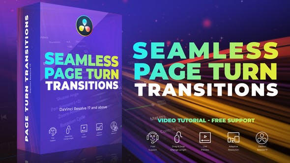 Seamless Page Turn Transitions for Davinci Resolve - 35852987 Videohive Download