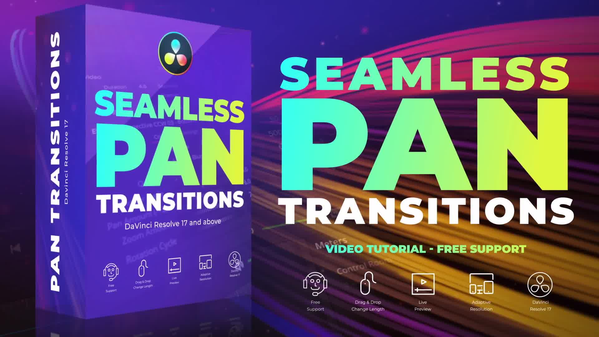 Seamless Pan Transitions for DaVinci Resolve Videohive 35933503 DaVinci Resolve Image 12