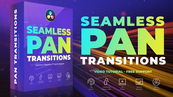 Seamless Pan Transitions for DaVinci Resolve - 35933503 Videohive Download
