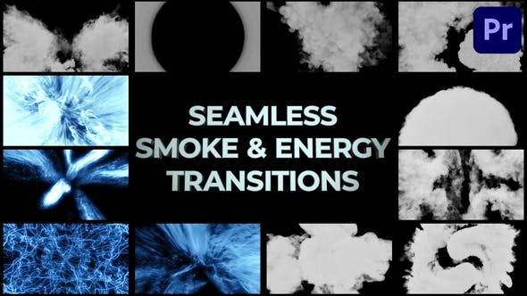 Seamless Smoke And Energy Transitions for Premiere Pro - 38923131 Videohive Download