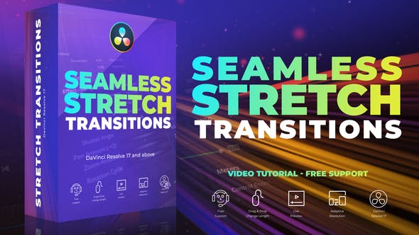 Seamless Stretch Transitions for Davinci Resolve - Videohive 35982188 Download
