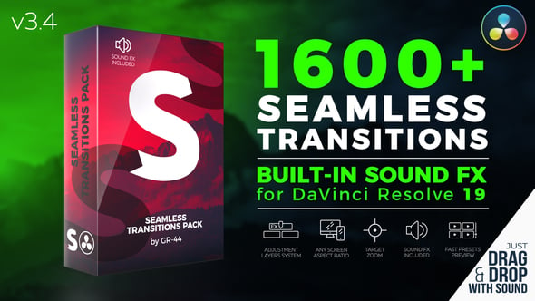 Seamless Transitions for DaVinci Resolve - Download 33184639 Videohive