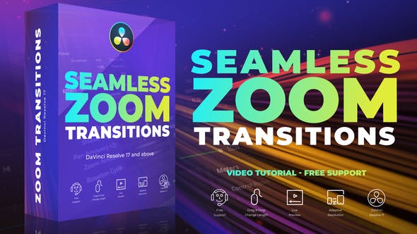 Seamless Zoom Transitions for Davinci Resolve - 35335973 Download Videohive