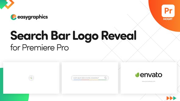 Search Bar Logo Reveal for Premiere Pro - Download 31271737 Videohive