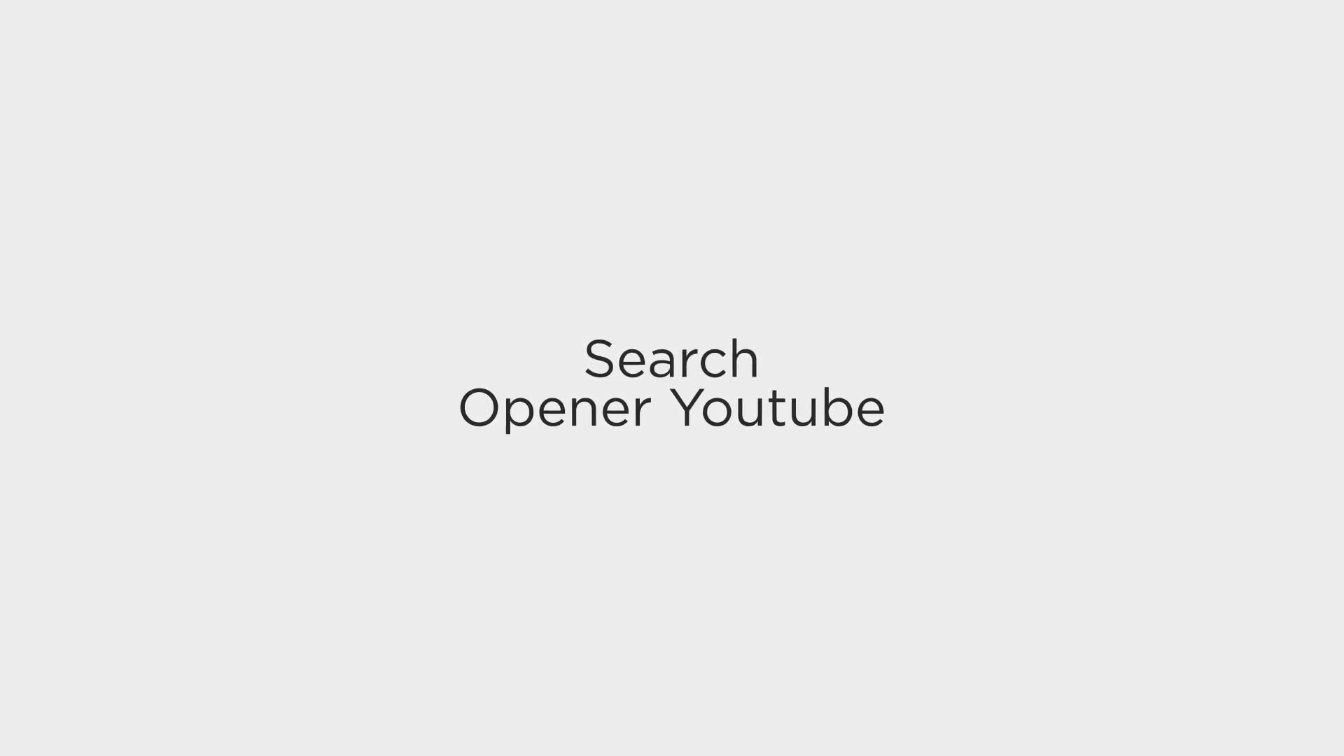 Search YouTube Opener Videohive 25803729 After Effects Image 1
