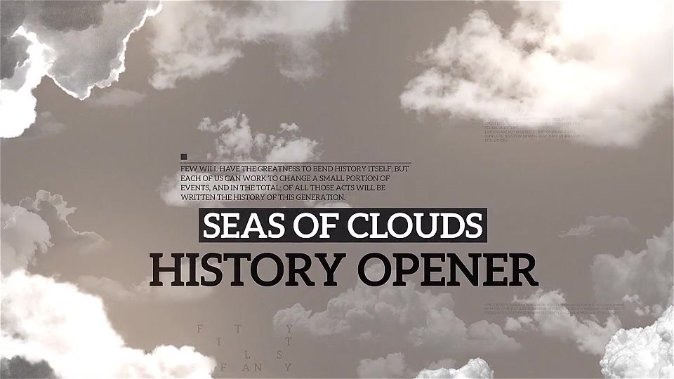 Seas Of Clouds History Opener - Download Videohive 19215073