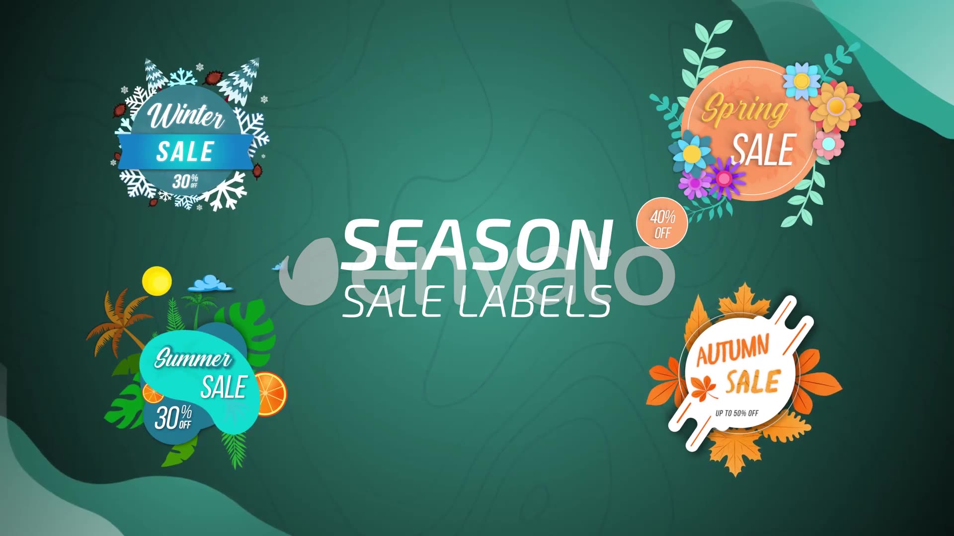 Season Sale labels Videohive 26438358 After Effects Image 2