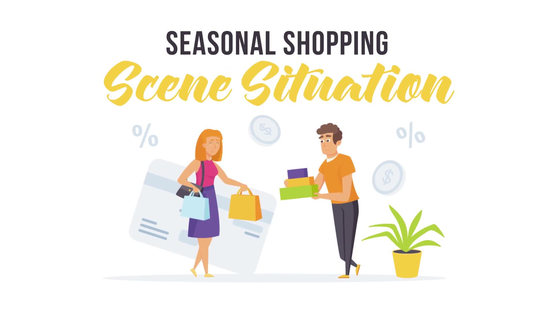 Seasonal shopping Scene Situation Videohive 27597156 After Effects Image 1