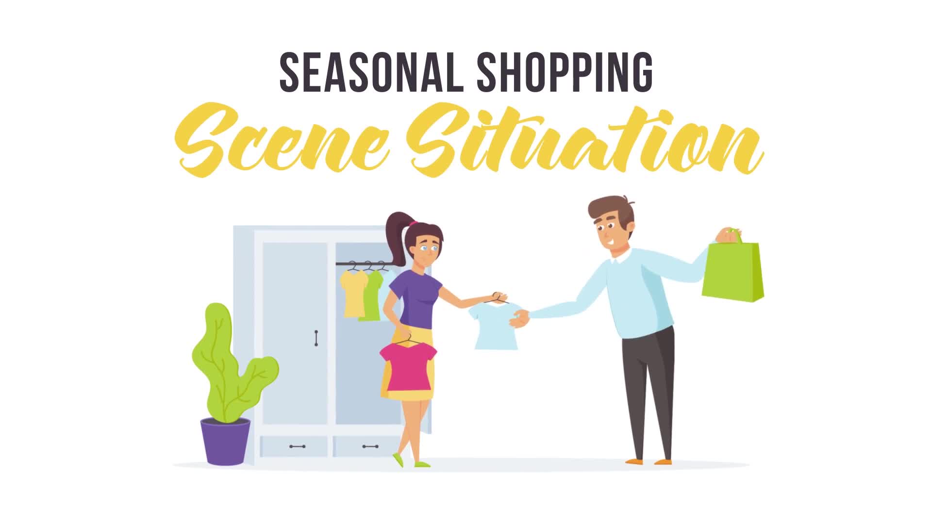 Seasonal shopping Scene Situation Videohive 28256325 After Effects Image 1
