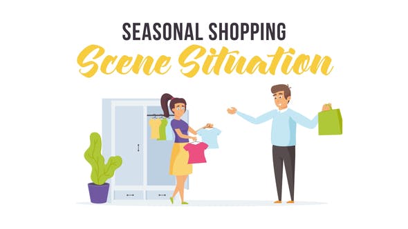 Seasonal shopping Scene Situation - Download Videohive 28256325