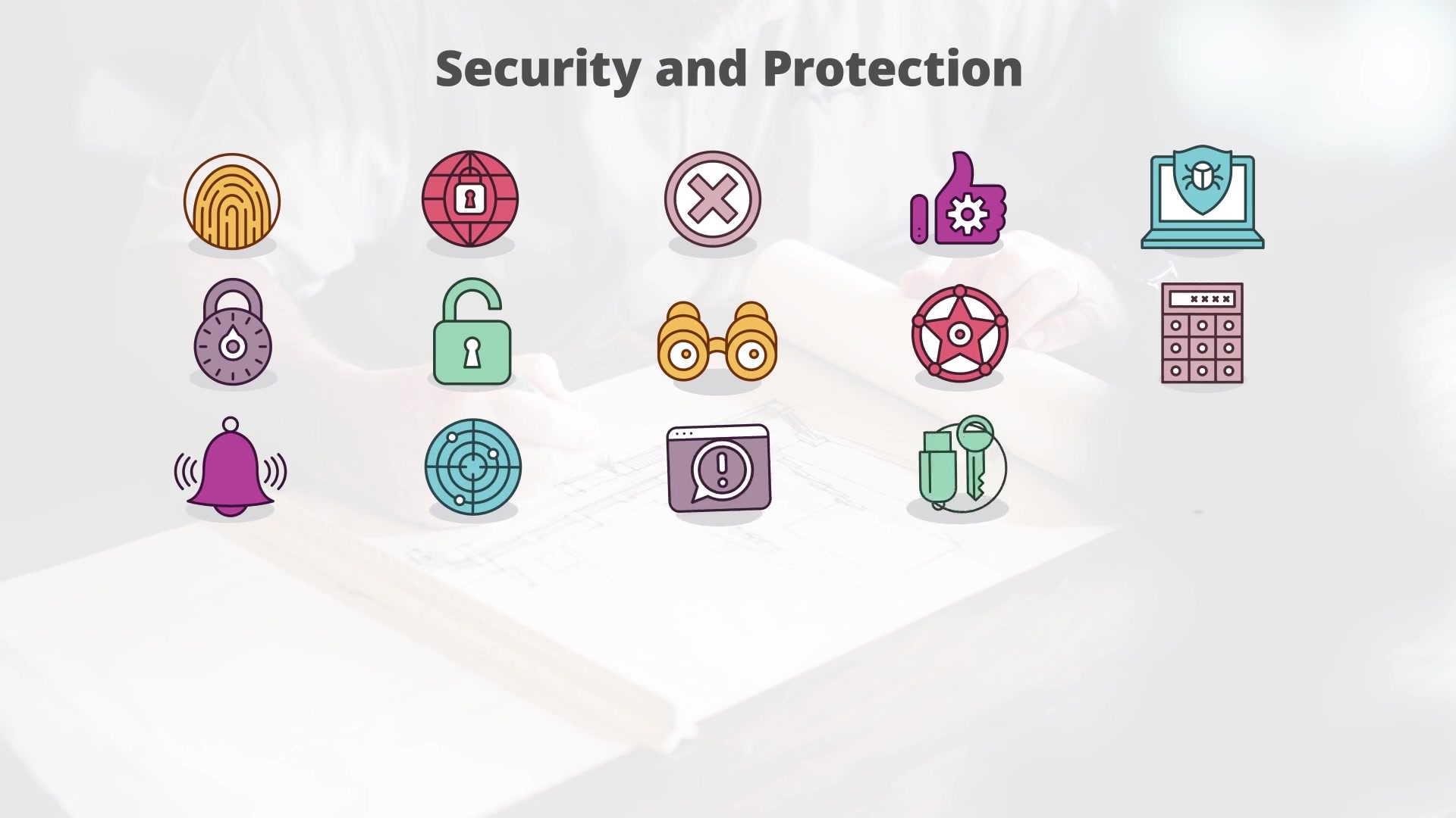 Security And Protection – Flat Animation Icons (MOGRT) Videohive 23662220 Premiere Pro Image 6