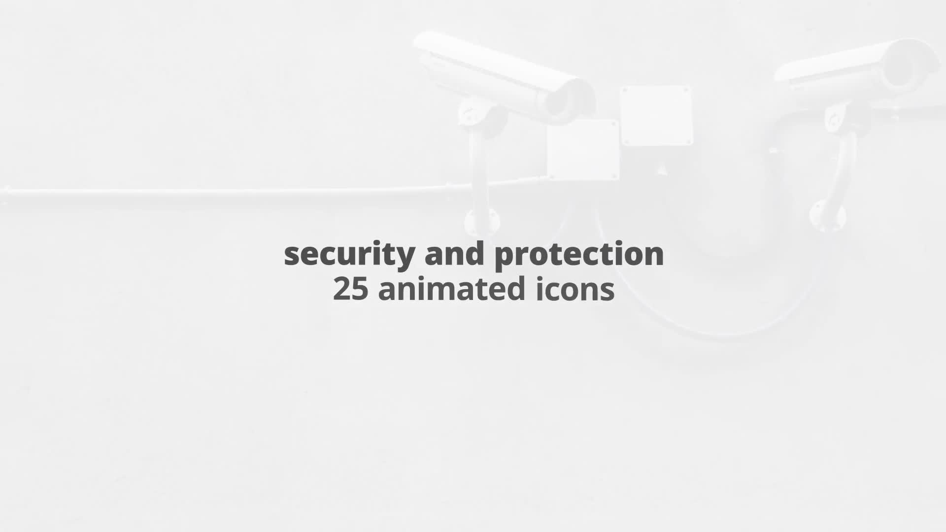 Security And Protection – Thin Line Icons Videohive 23595896 After Effects Image 1