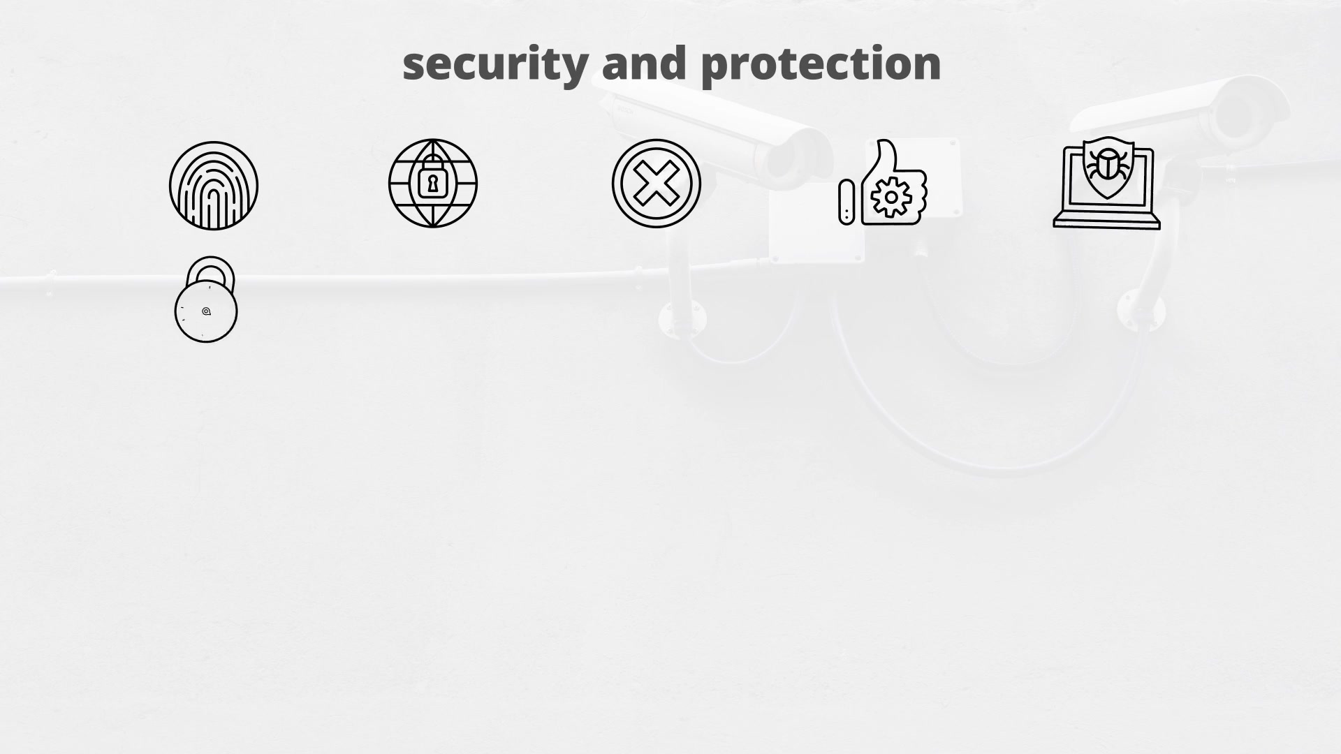 Security And Protection – Thin Line Icons Videohive 23595896 After Effects Image 4