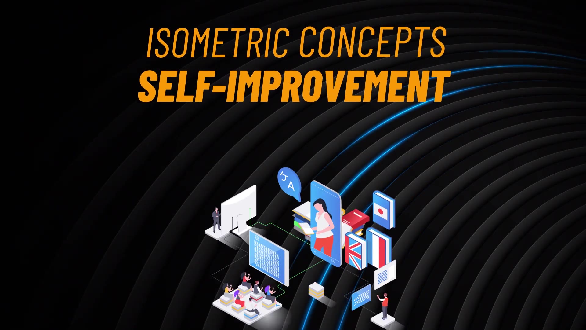 Self Improvement Isometric Concept Videohive 31223582 After Effects Image 3