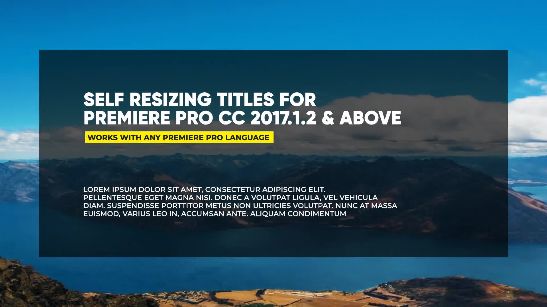 Self Resizing Big Titles II MOGRT Videohive 24653104 Premiere Pro Image 1