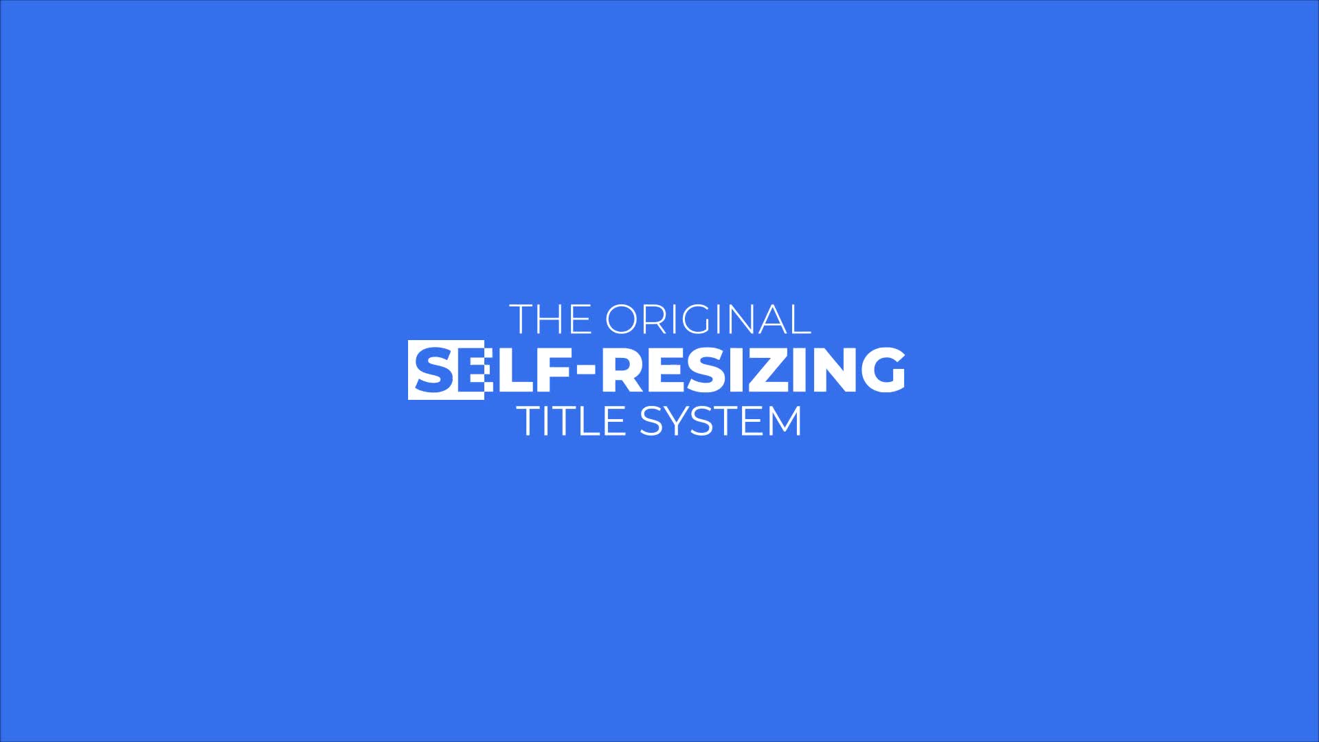 Self Resizing Essentials Videohive 34842617 After Effects Image 1
