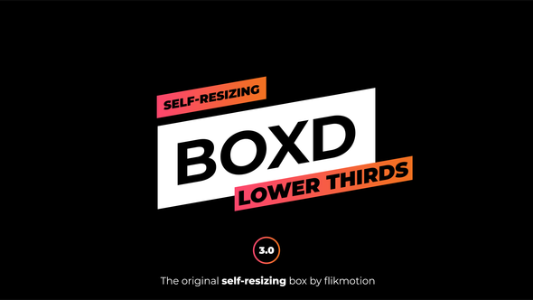 Self Resizing Lower Thirds - Download Videohive 22320272