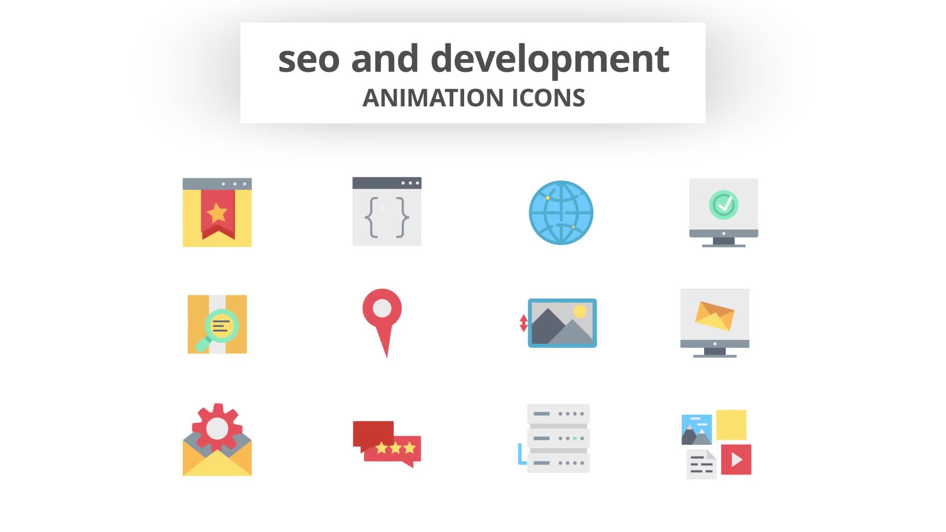 SEO and Development Animation Icons Videohive 26635044 After Effects Image 10