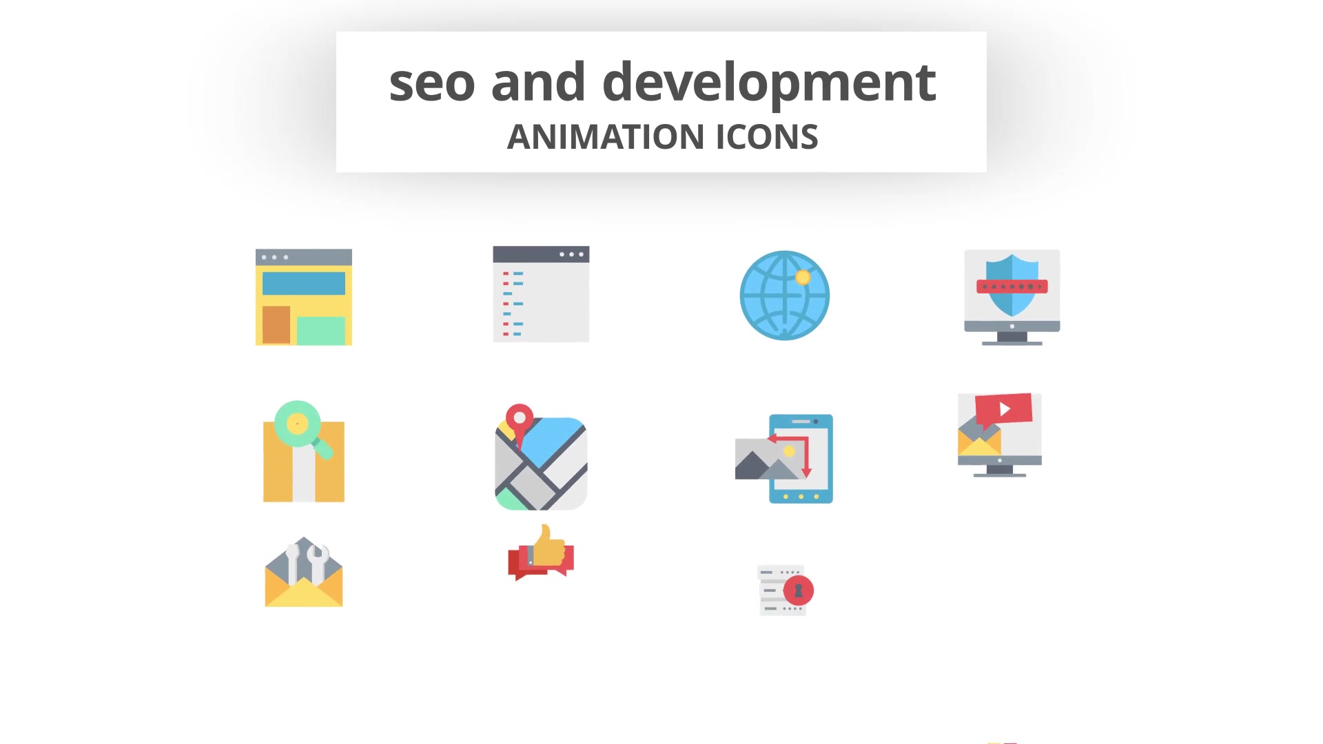 SEO and Development Animation Icons Videohive 26635044 After Effects Image 4