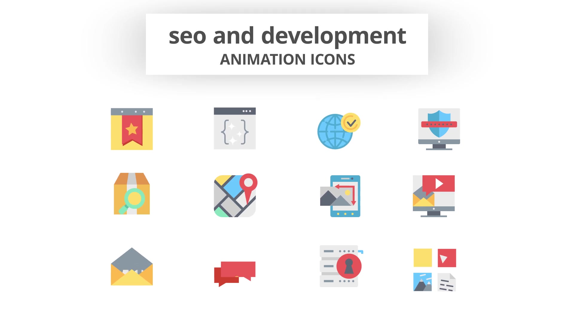 SEO and Development Animation Icons Videohive 26635044 After Effects Image 6