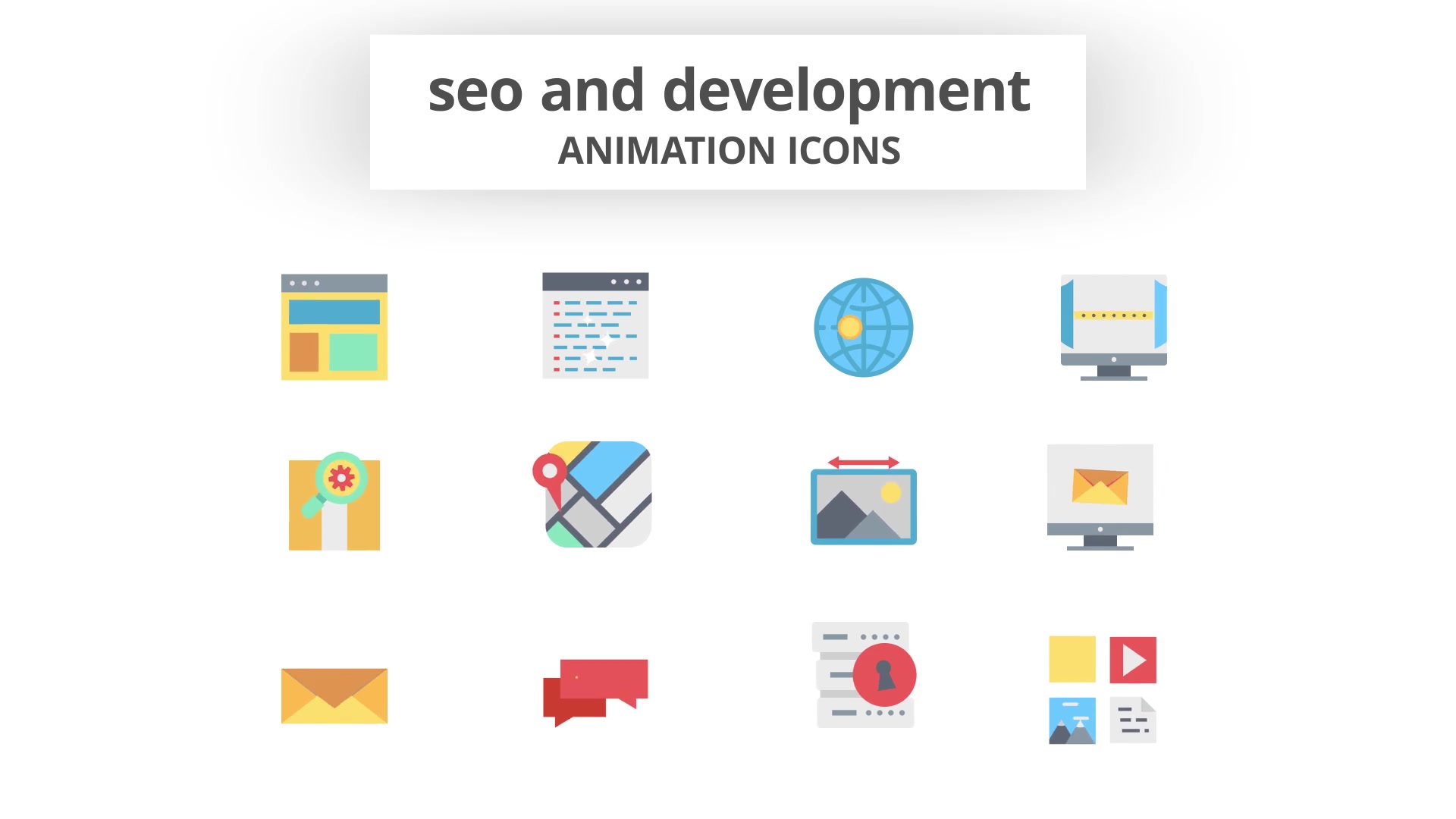 SEO and Development Animation Icons Videohive 26635044 After Effects Image 7