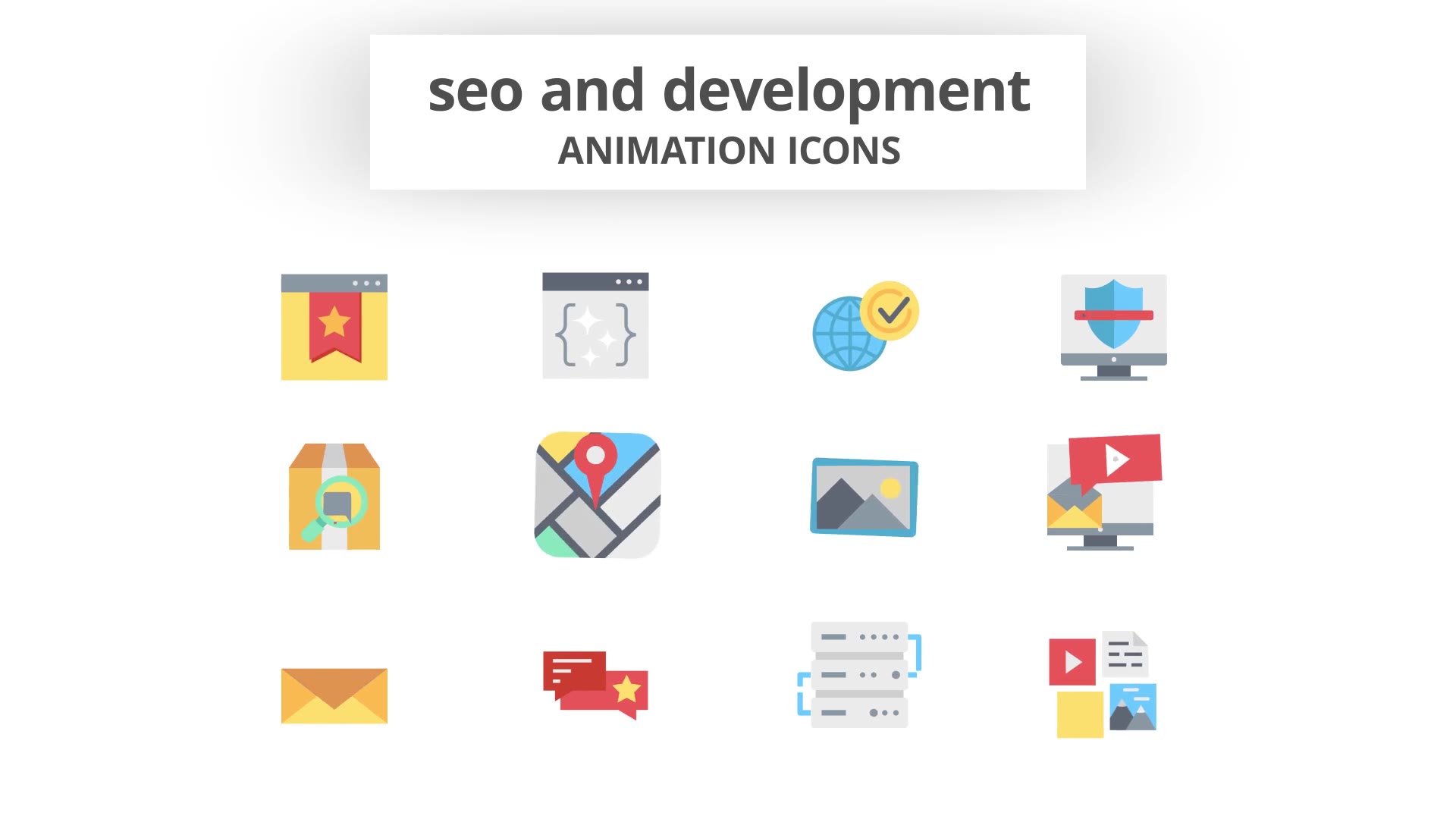 SEO and Development Animation Icons Videohive 26635044 After Effects Image 8