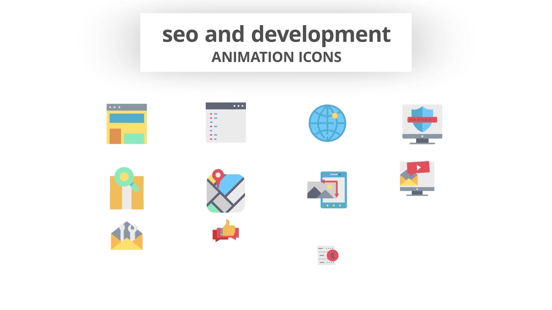 SEO and Development Animation Icons (MOGRT) Videohive 26755832 Premiere Pro Image 4