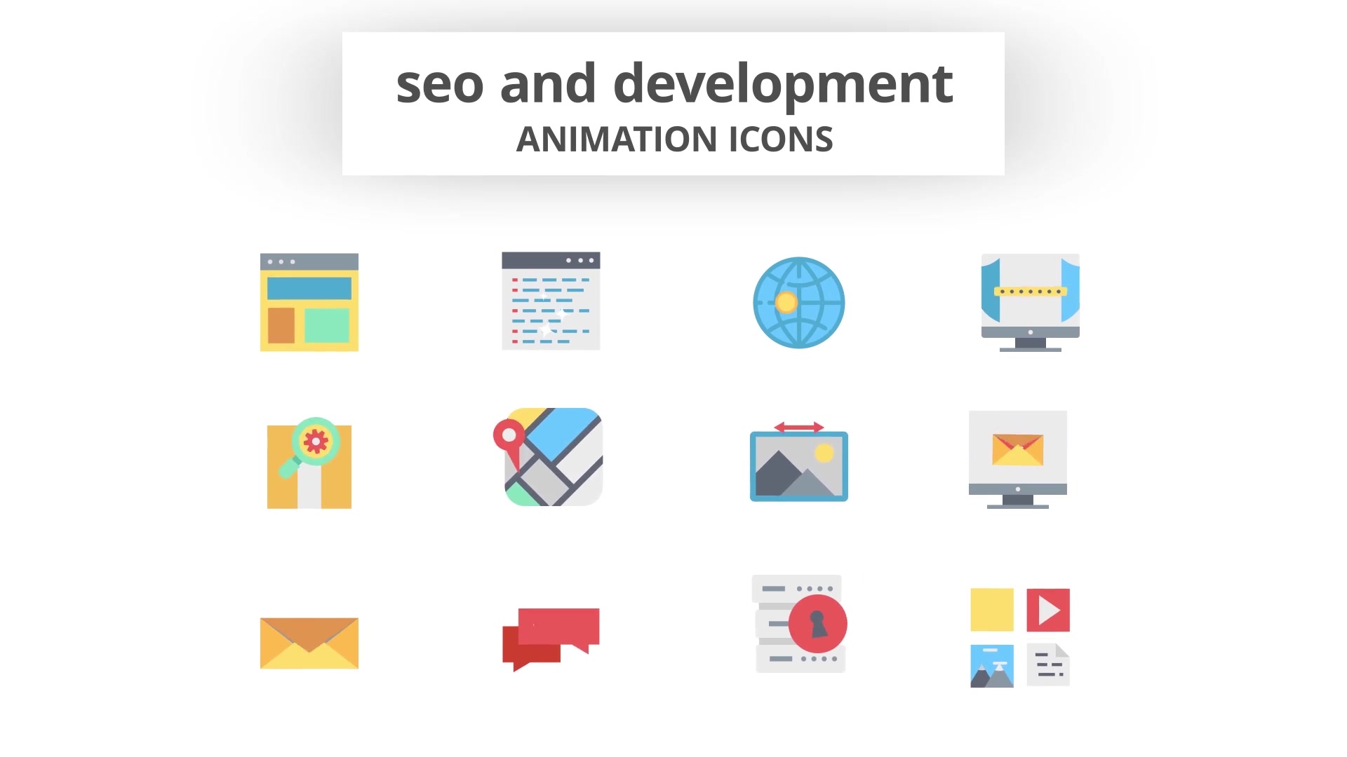 SEO and Development Animation Icons (MOGRT) Videohive 26755832 Premiere Pro Image 7