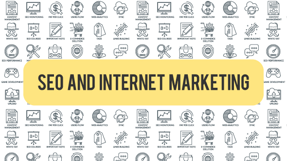 SEO And Internet Marketing Outline Icons - Download Videohive 21291304