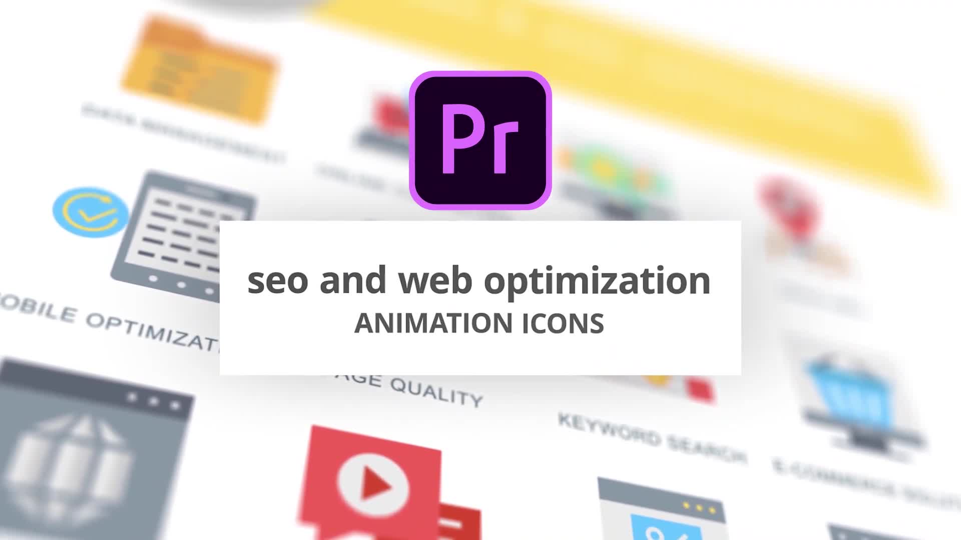 SEO and Web Optimization Animation Icons (MOGRT) Videohive 26755868 Premiere Pro Image 1