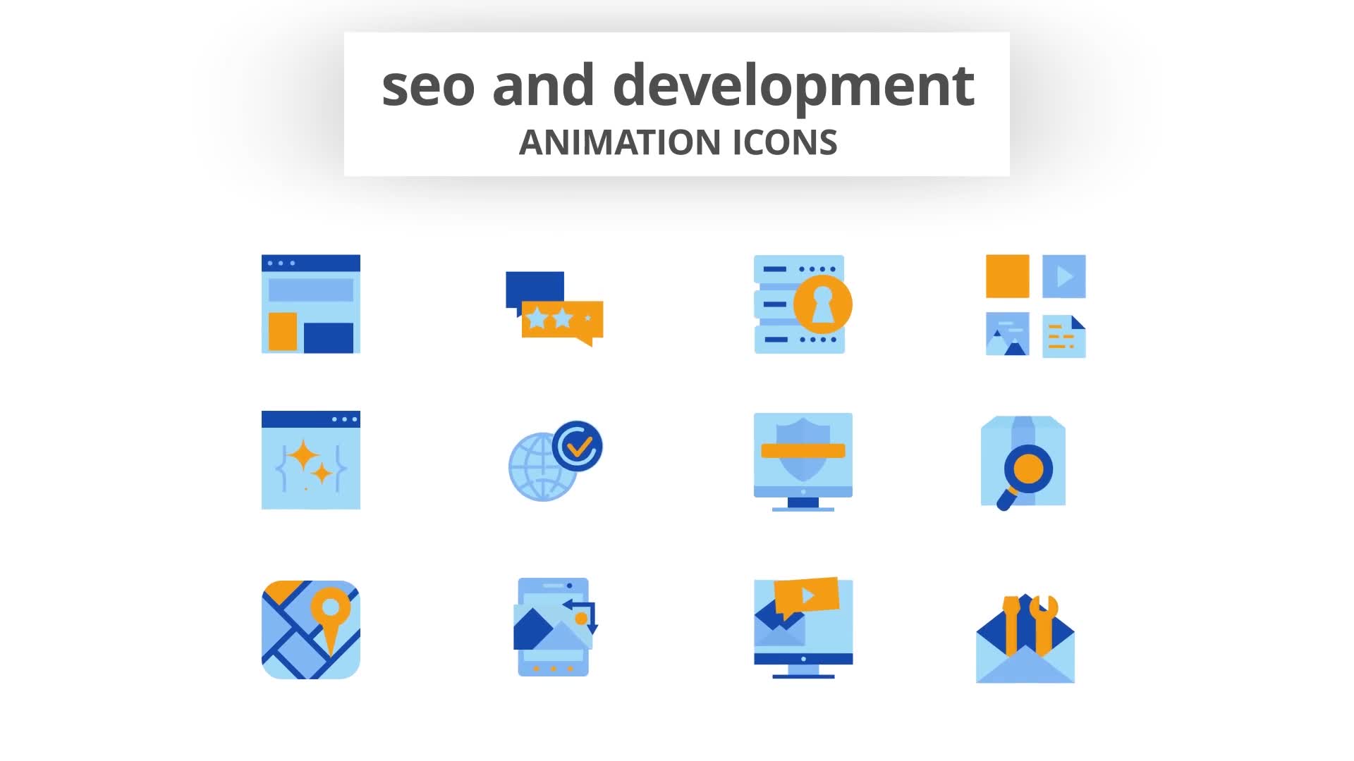 SEO & Development Animation Icons Videohive 28168355 After Effects Image 9