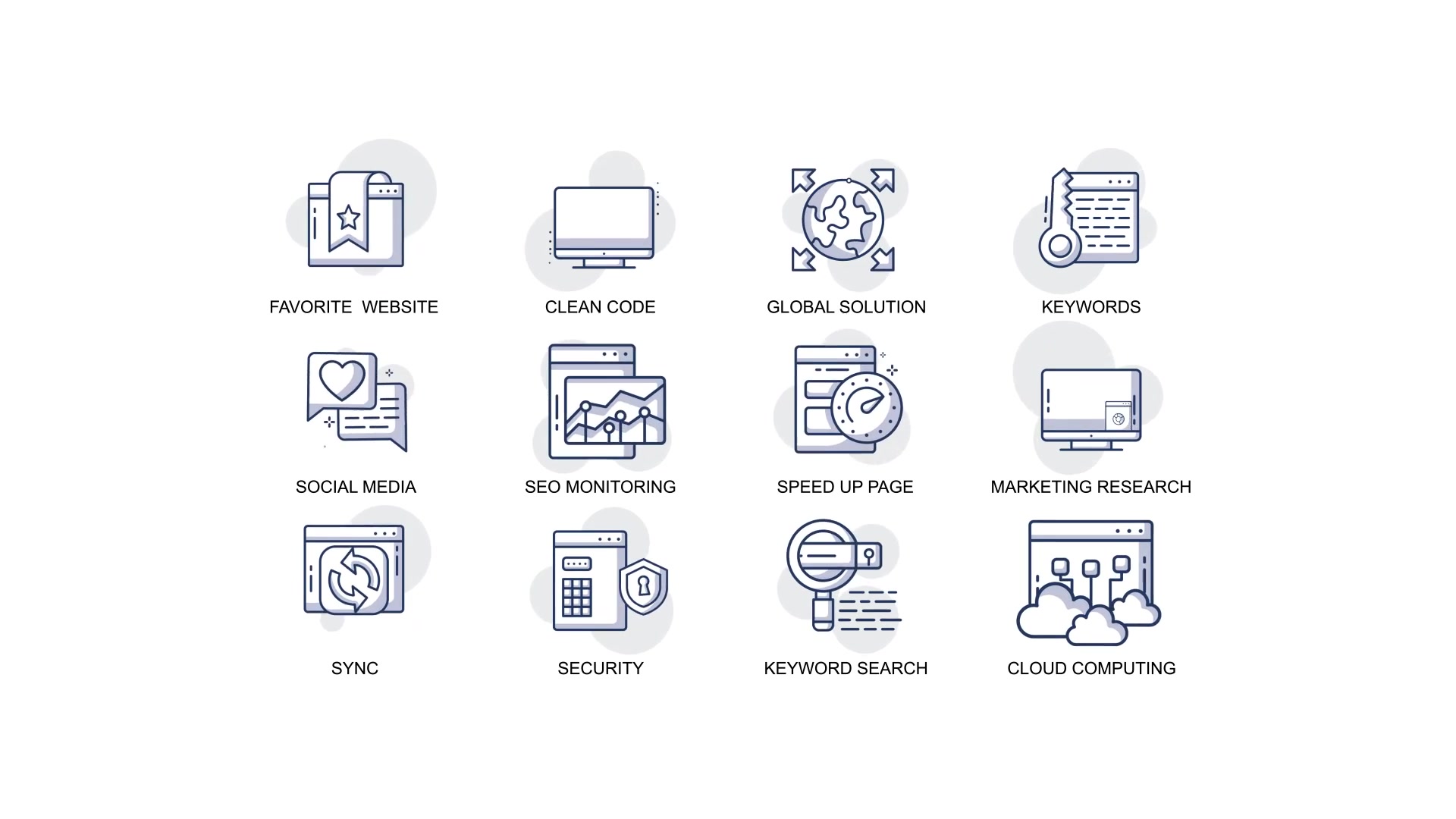 Seo & Development Animation Icons Videohive 34567877 After Effects Image 4