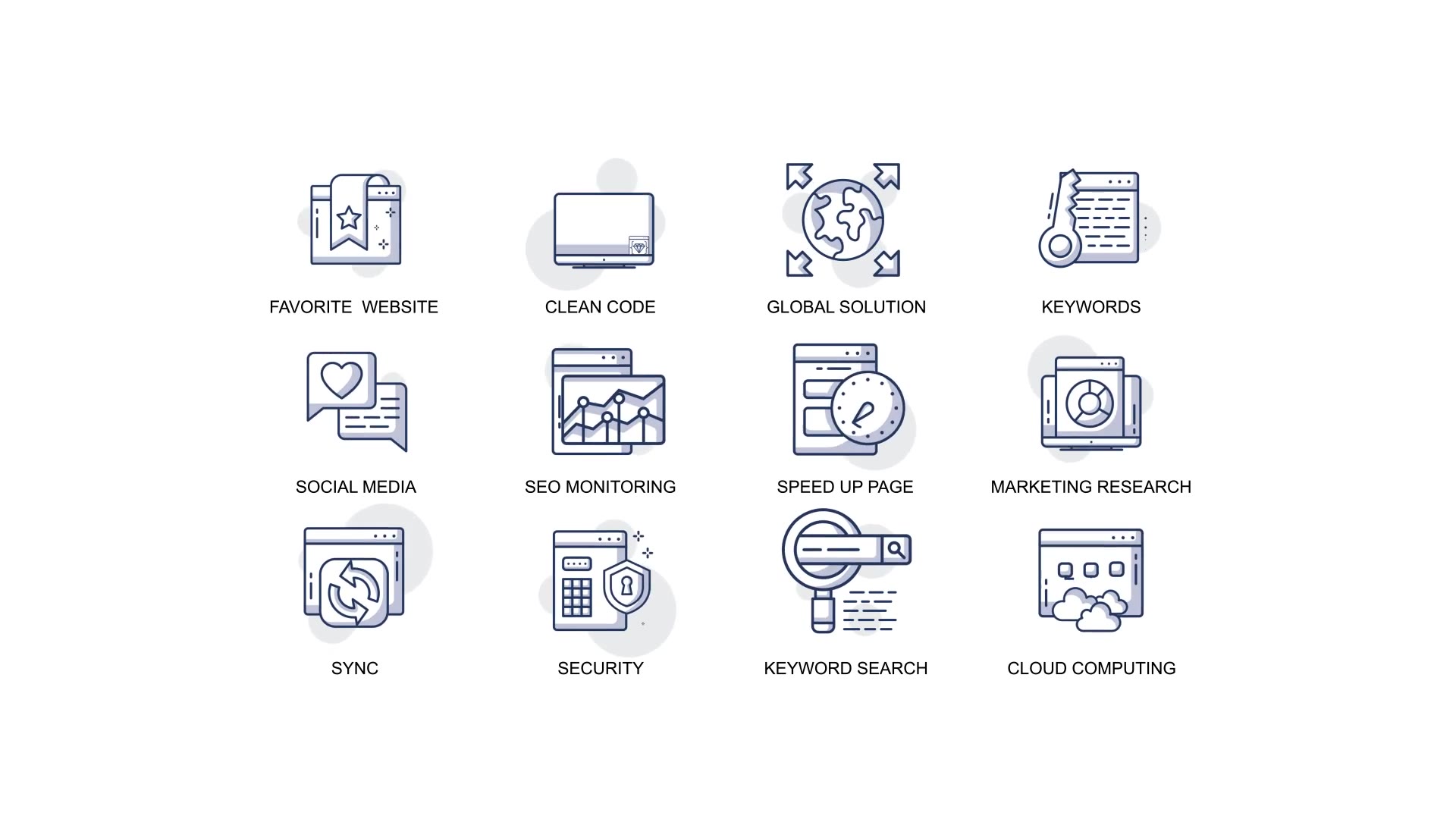Seo & Development Animation Icons Videohive 34567877 After Effects Image 5