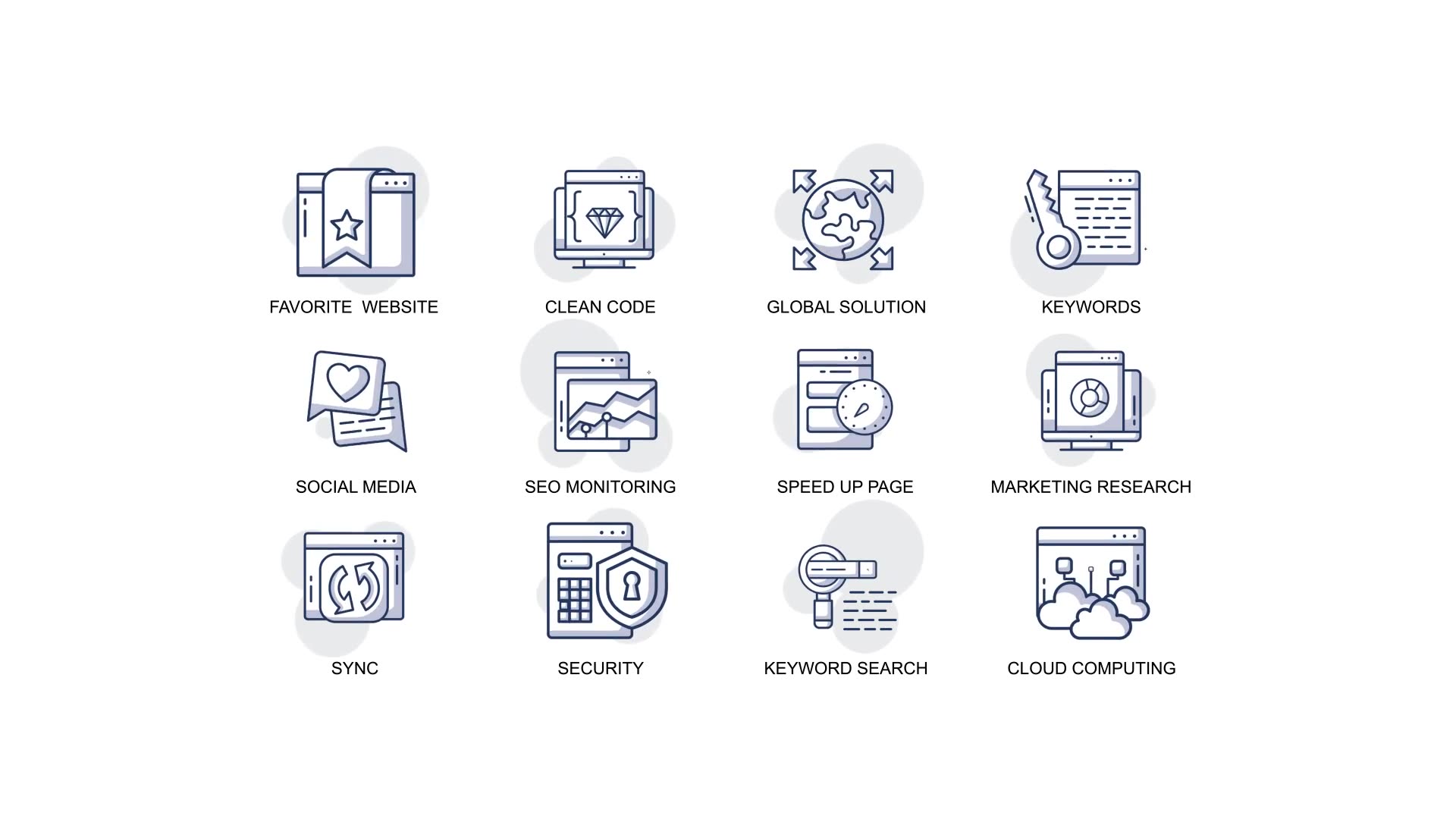 Seo & Development Animation Icons Videohive 34567877 After Effects Image 6