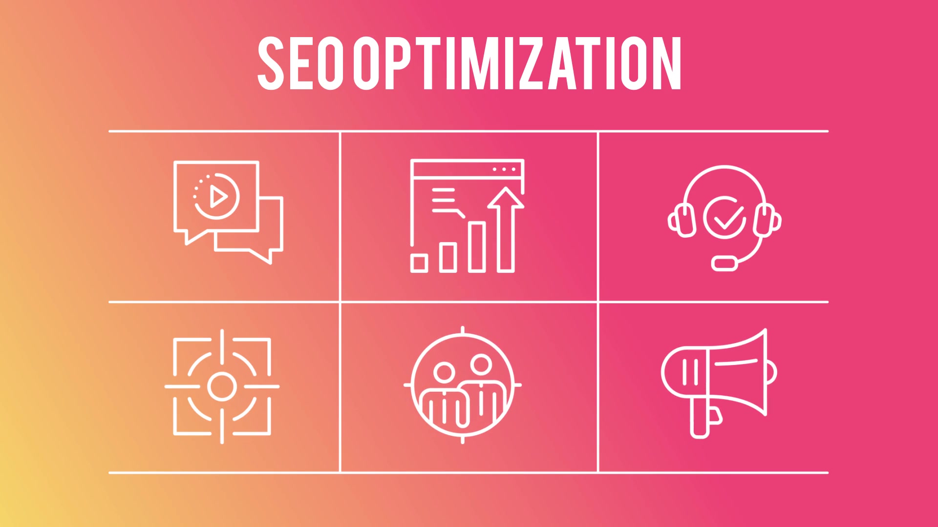 Seo Optimization 50 Thin Line Icons - Download Videohive 23172141