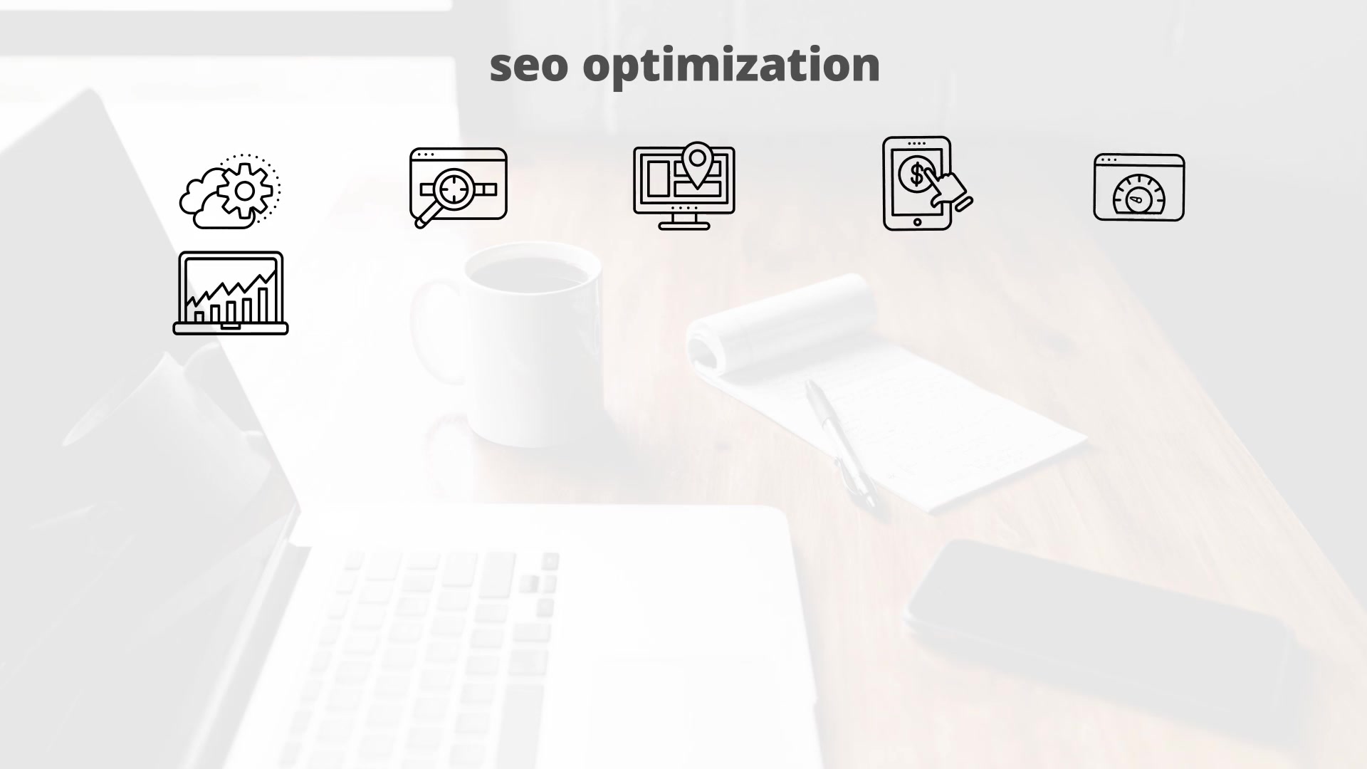 Seo Optimization – Thin Line Icons Videohive 23595788 After Effects Image 4