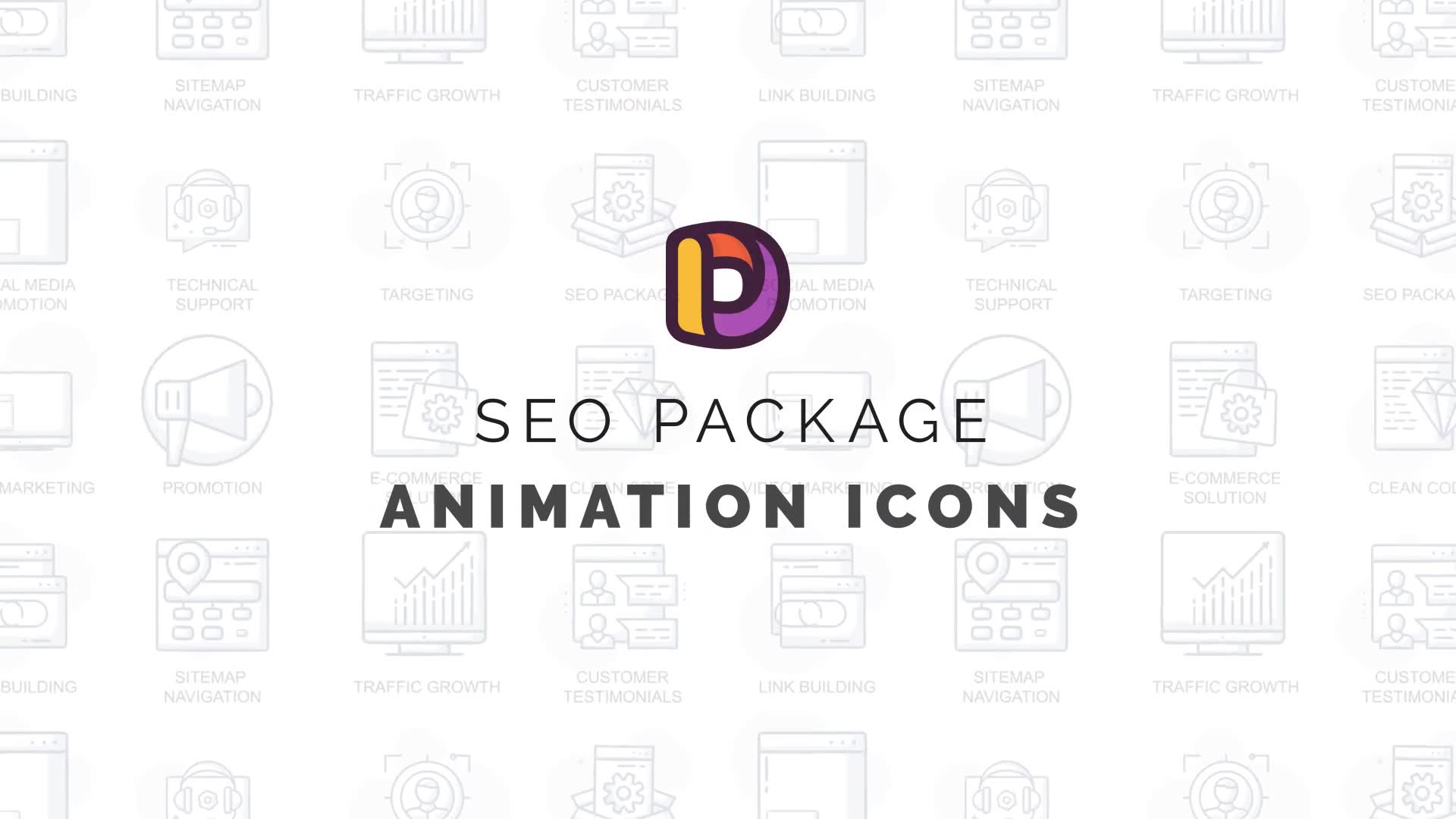 Seo package Animation Icons Videohive 34567909 After Effects Image 2
