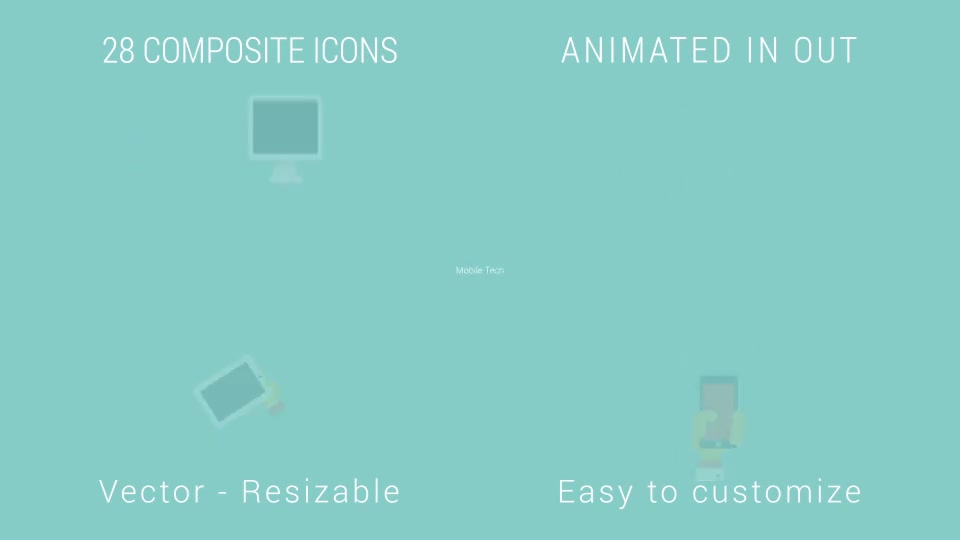 SEO Promotion. Animated flat icons pack. - Download Videohive 13025412