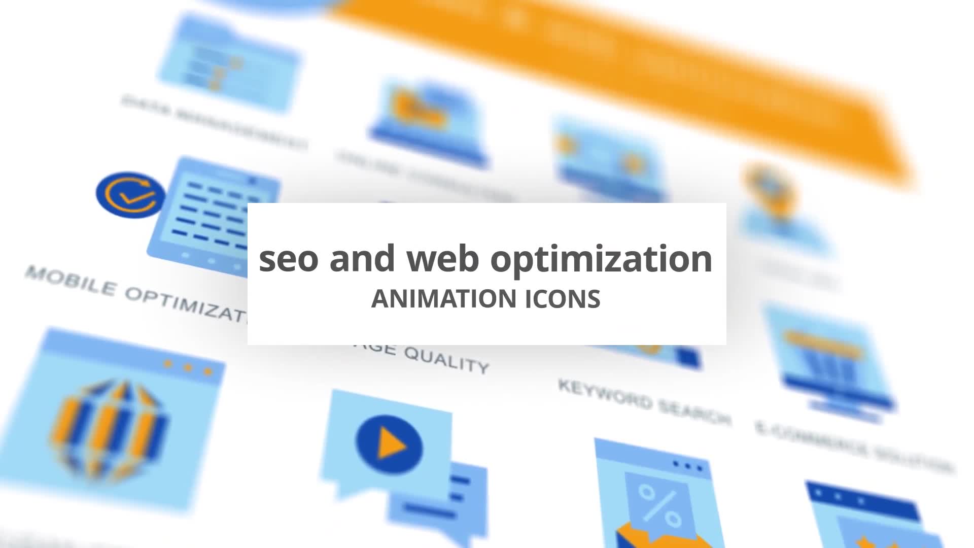SEO & Web Optimization Animation Icons Videohive 28168367 After Effects Image 1