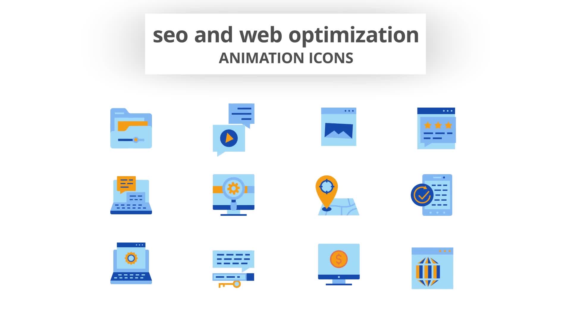 SEO & Web Optimization Animation Icons Videohive 28168367 After Effects Image 10