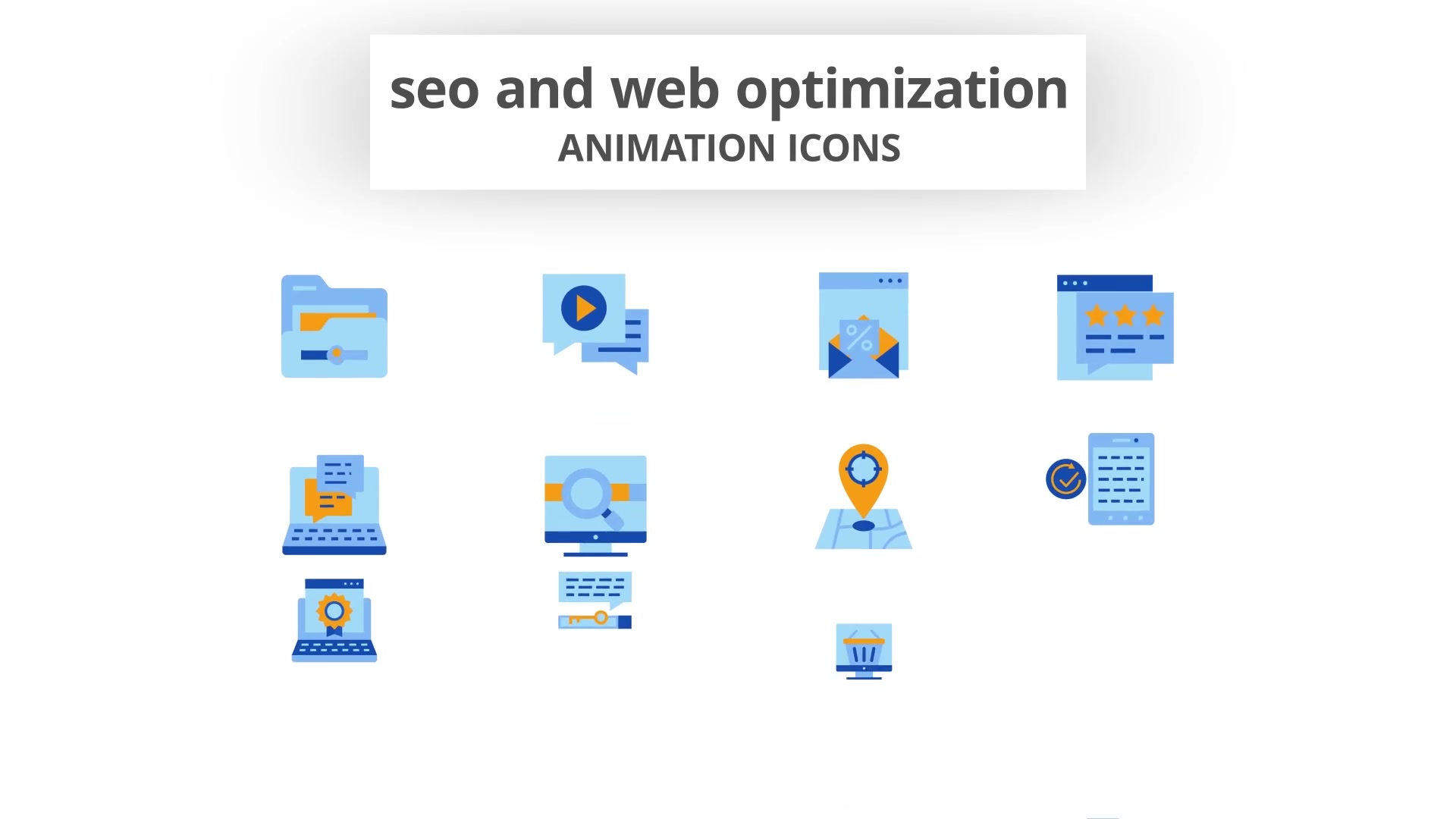 SEO & Web Optimization Animation Icons Videohive 28168367 After Effects Image 4