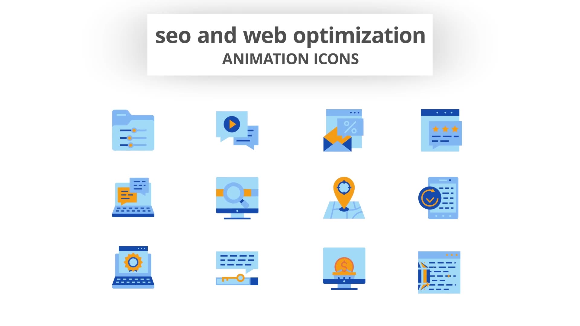 SEO & Web Optimization Animation Icons Videohive 28168367 After Effects Image 6