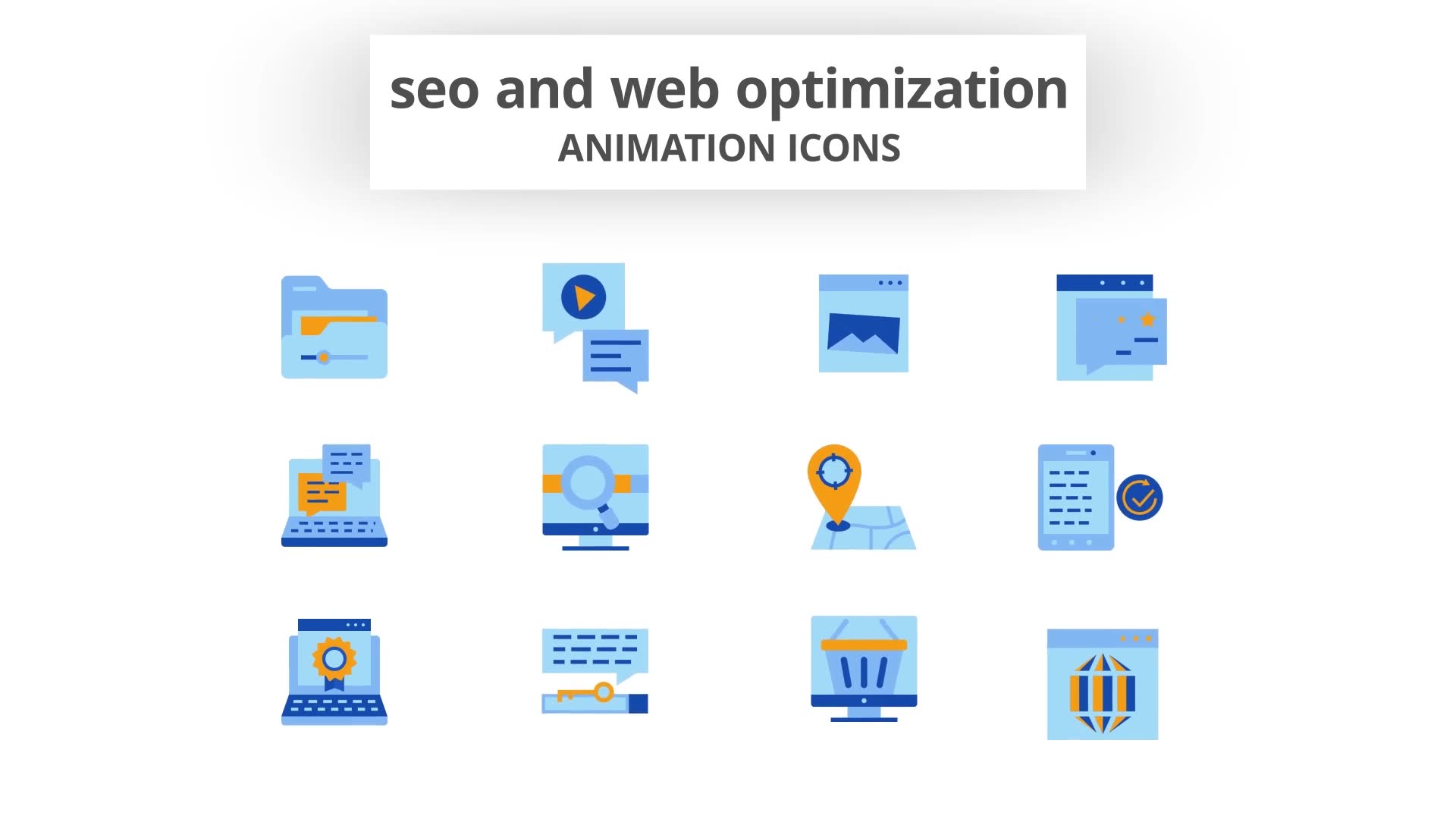 SEO & Web Optimization Animation Icons Videohive 28168367 After Effects Image 7